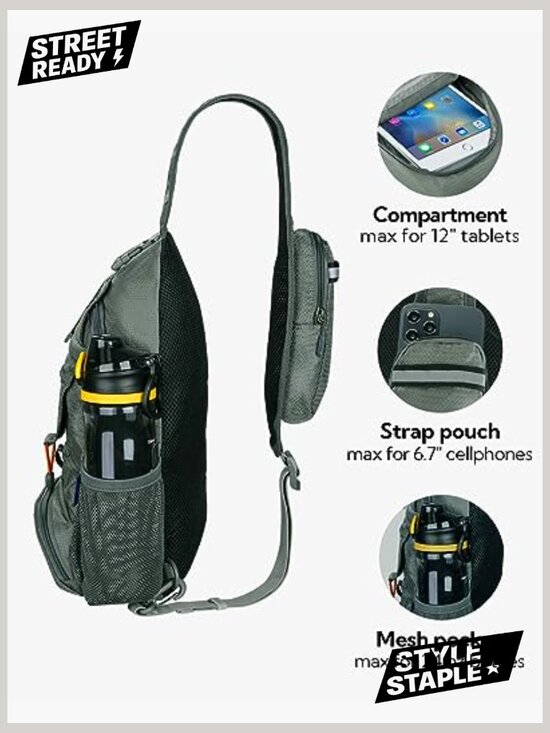 Lightweight Packable Crossbody Sling Backpack Daypack Hiking Travel main image 5